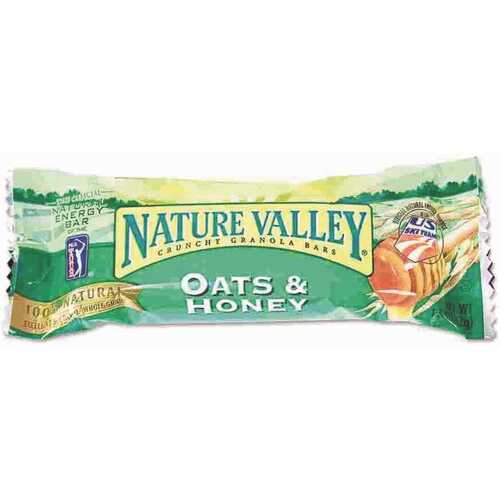 Nature Valley GNMSN3353 1.5 oz. Oats and Honey Cereal Granola Bars Salty Snack