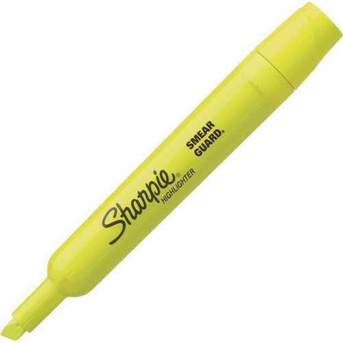 Sharpie SAN25025 Accent Tank Style Highlighter Chisel Tip Fluorescent, Yellow