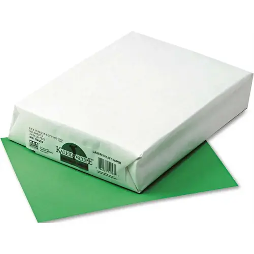 KALEIDOSCOPE MULTIPURPOSE COLORED PAPER, 24 LB., 8-1/2 IN. X 11 IN., EMERALD GREEN, 500 PER REAM