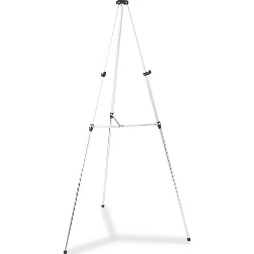 GBC-COMMERCIAL & CONSUMER GRP 10130955 LIGHTWEIGHT TELESCOPING TRIPOD EASEL, 38" TO 66" HIGH, ALUMINUM, SILVER