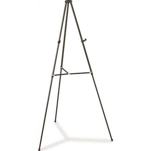 38 in. to 66 in Black Aluminum High Lightweight Telescoping Tripod Easel