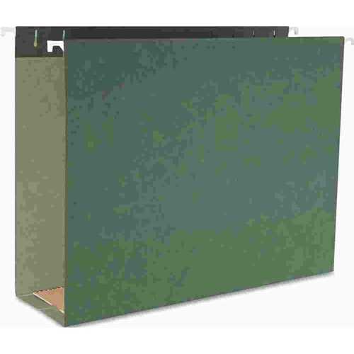 SMEAD MANUFACTURING COMPANY 10133109 THREE INCH CAPACITY BOX BOTTOM HANGING FILE FOLDERS, LETTER, GREEN