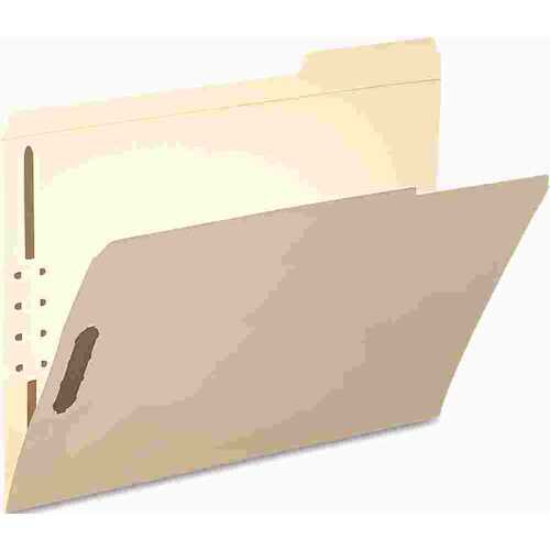 FOLDER, TWO FASTENERS, 1/3 CUT THIRD POSITION, TOP TAB, LETTER, MANILA