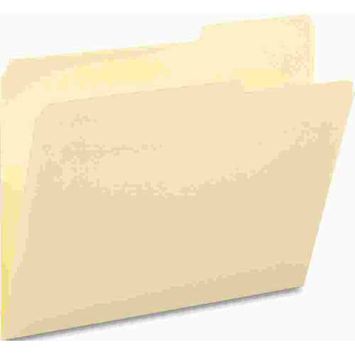 GUIDE HEIGHT FILE FOLDERS, 2/5 CUT RIGHT TOP TAB, LETTER, MANILA