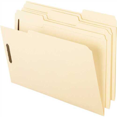 2-Fastener Classification Folders With 1/3 Cut Tabs Letter, Manila