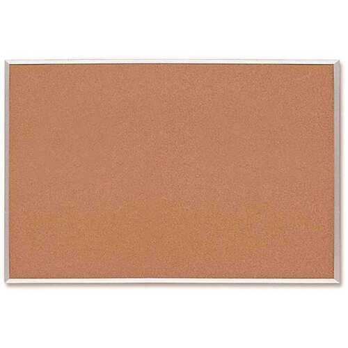 18 in. x 24 in. Bulletin Board with Warp Resistant Surface and Silver