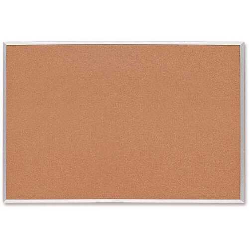 24 in. x 36 in. Bulletin Board with Warp Resistant Surface and Brown
