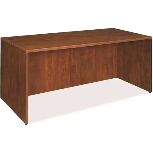 Lorell 3555643 ESSENTIALS RECTANGULAR DESK SHELL, LAMINATE, CHERRY, 66X30X29-1/2 IN