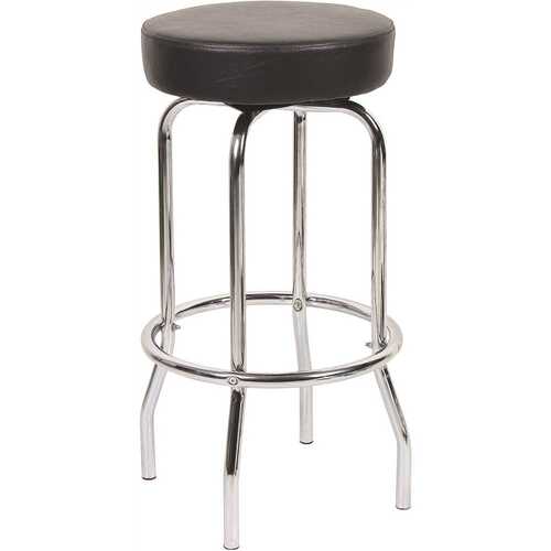 Black Bar Stool Chrome Finish Frame Color/Finish Family