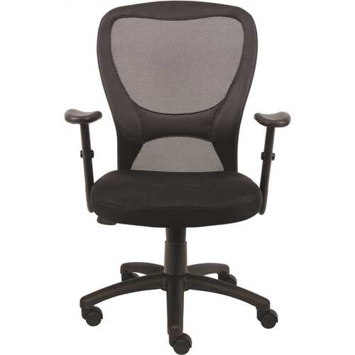 Black Modern Styled Mesh Desk Chair