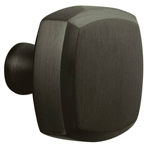 Pair 5011 Knob Less Rose Satin Black Finish