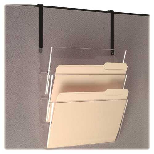 OIC OIC21434 7 in. x 13 in. Space Saving Wall Filing System, Clear
