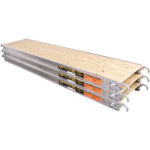 MetalTech M-MPP719K3 7 ft. x 19 in. Scaffolding Platform with 5/8 Plywood Plank and aluminum side