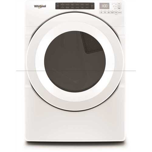 Whirlpool WED560LHW 7.4 cu. ft. 240-Volt Electric Vented Dryer in White with Intuitive Touch Controls, ENERGY STAR