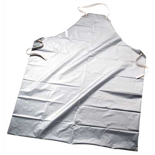 Honeywell Safety SSA SILVER SHIELD POLYETHYLENE CHEMICAL-RESISTANT APRON, SILVER, 45 IN., 2.7 MIL