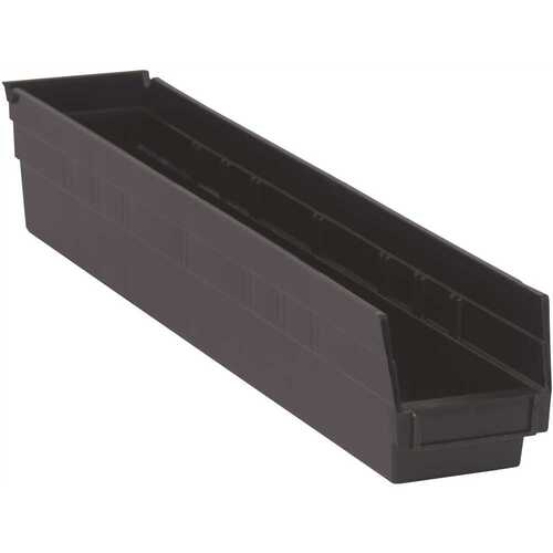 3.4 Qt. Economy Shelf Bin in Black