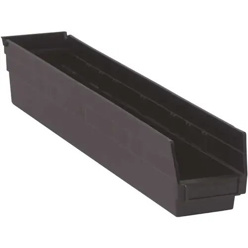 3.4 Qt. Economy Shelf Bin Black