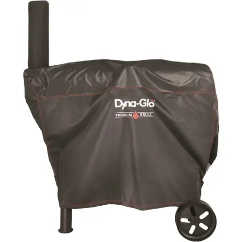 51 in. Barrel Charcoal Grill Cover Black