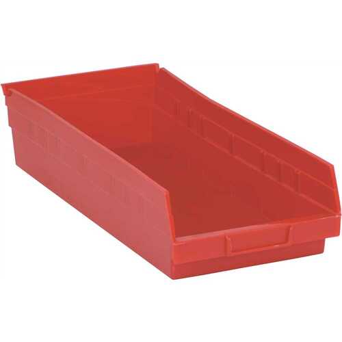 3.7 Qt. Economy Shelf Bin in Red