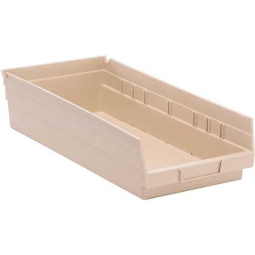 3.7 Qt. Economy Shelf Bin in Ivory