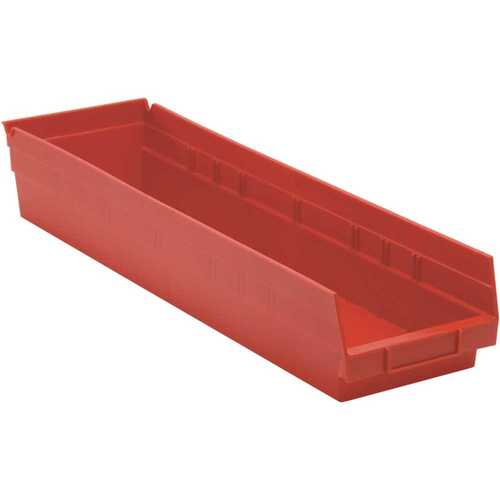 5.5 Qt. Economy Shelf Bin in Red