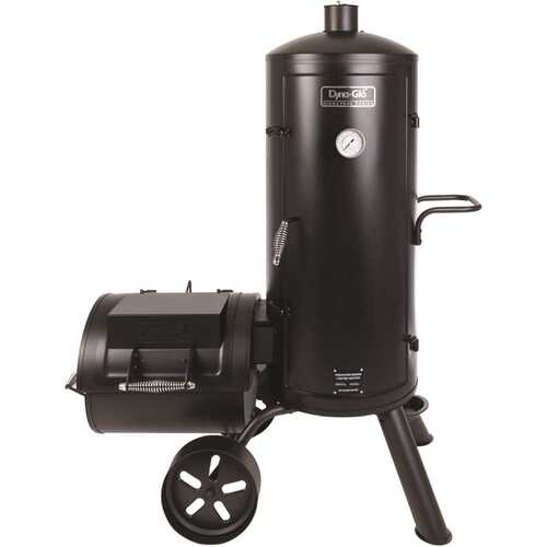 Dyna-Glo DGSS1382VCS-D Signature Heavy-Duty Vertical Offset Charcoal Smoker and Grill in Black