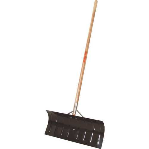 Union Tools 1644300 43.63 in. Wood Handle and Steel Blade Combo Snow Shovel and Pusher