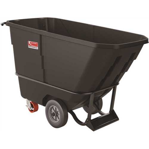 900 lbs. Capacity 1/2 yds. Standard Duty Towable Tilt Truck Gray