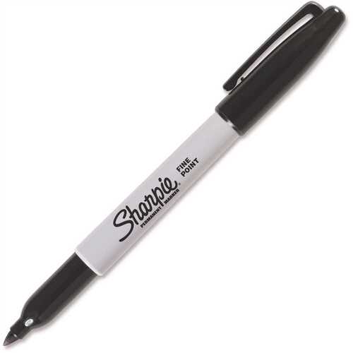 Sharpie SAN1884739 Permanent Marker, Fine Point, Black