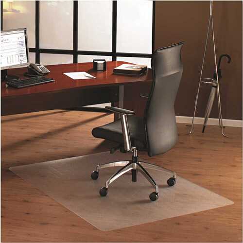 Cleartex FLR1220019ER ULTIMAT POLYCARBONATE CHAIR MAT FOR HARD FLOORS, 48 IN. X 79 IN., CLEAR