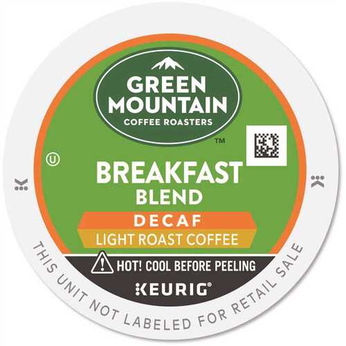 GREEN MOUNTAIN COFFEE ROASTERS GMT7522 Breakfast Blend Decaf Coffee K-Cups