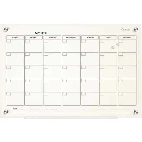 INFINITY MAGNETIC GLASS CALENDAR BOARD, 24 IN X 18 IN