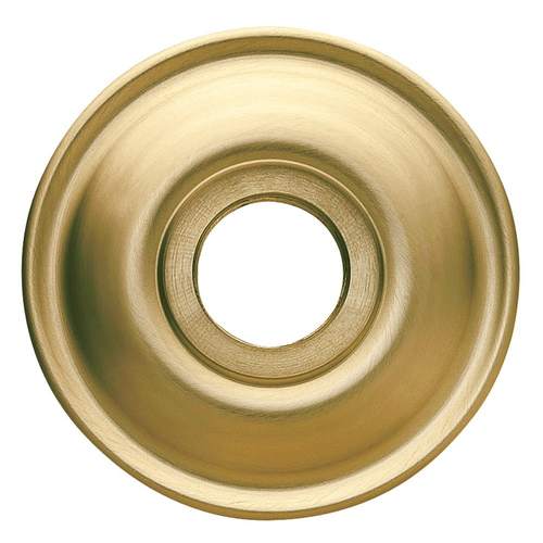 Single Dummy 2-1/4" Rose Satin Brass With Brown Finish