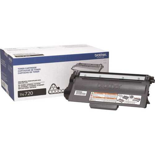 BROTHER INTL. CORP. BRTTN720 Toner 3,000 Page-Yield, Black