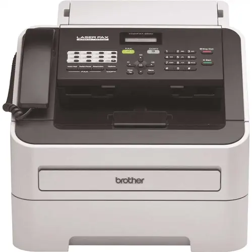 IntelliFax-2840 Laser Fax Machine, Copy/Fax/Print Gray