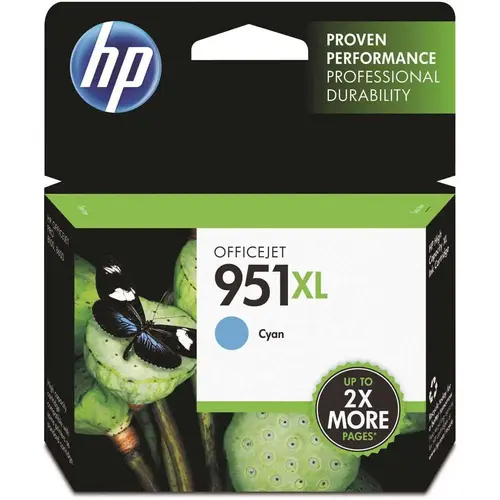 HP HEWCN046AN (HP 951xl) High Yield Ink Cartridge 1500 Page Yield in Cyan