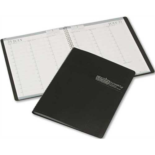 PROFESSIONAL WEEKLY PLANNER, 15-MINUTE APPOINTMENTS, 8-1/2 X 11, BLACK