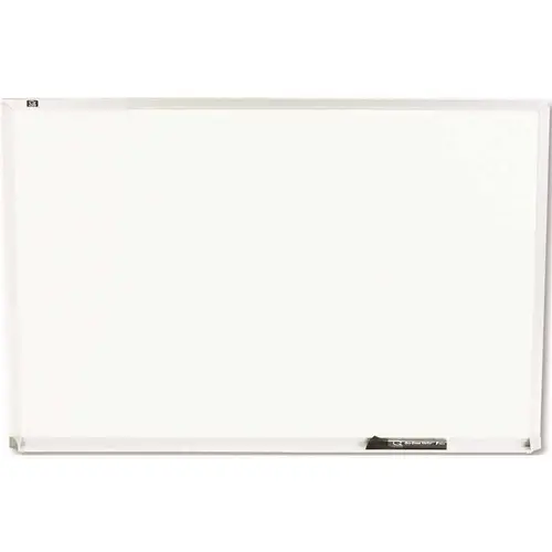 36 in. x 24 in. Standard Dry-Erase Board, Melamine, White, Aluminum Frame Silver