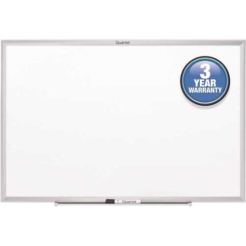 72 in. x 48 in. Standard Dry-Erase Board in. Melamine White Aluminum Frame