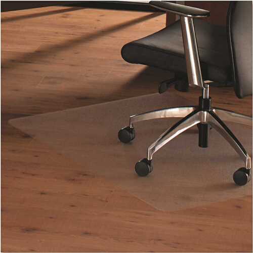 Floortex 10159268 CLEARTEX ULTIMAT ANTI-SLIP CHAIR MAT FOR HARD FLOORS, 48 IN. X 5 IN. 3 IN., CLEAR