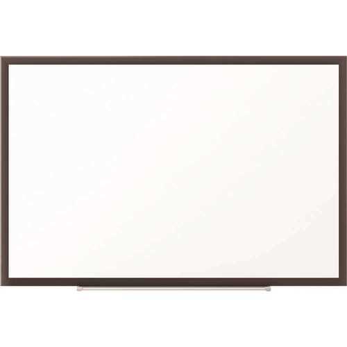 48 in. x 36 in. Standard Melamine Whiteboard with Black Aluminum Frame