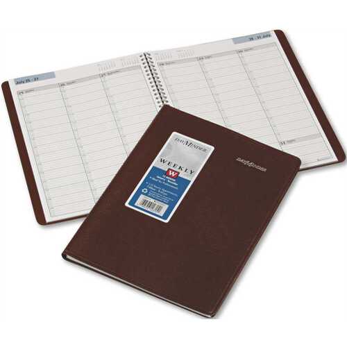 AT-A-GLANCE 10155574 WEEKLY APPOINTMENT BOOK, 15-MINUTE RULING, 8 X 11, BURGUNDY