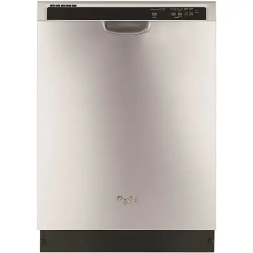 24 in. Monochromatic Stainless Steel Front Control Built-in Tall Tub Dishwasher with 1-Hour Wash Cycle, 55 dBA