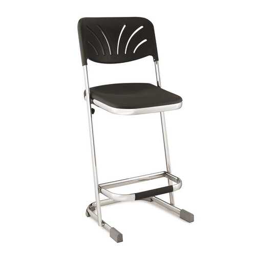National Public Seating 2487449 STOOL W/BLOW MLD ST&BKRST 24