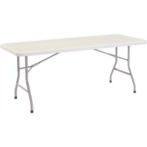 72 in. Grey Plastic Folding Banquet Table