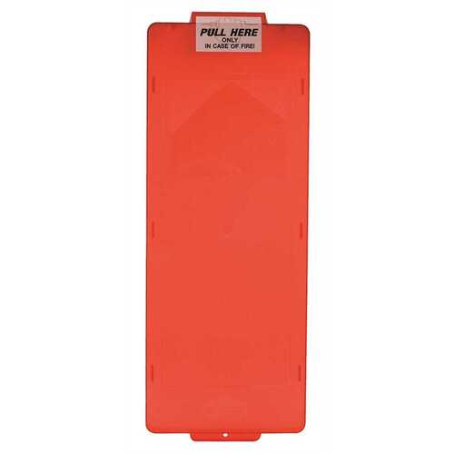 BROOKS' MARK II SERIES FIRE EXTINGUISHER CABINET COVER, RED, LARGE
