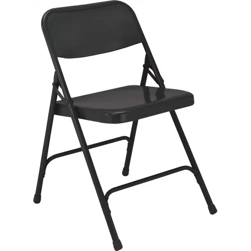 200 Series Blue Premium All-Steel Double Hinge Folding Chair