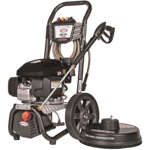Simpson MS60805-S MegaShot 3000 PSI 2.4 GPM Gas Cold Water Pressure Washer with 15 in. Surface Cleaner with HONDA GCV170 Engine