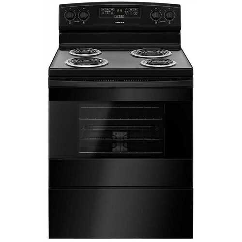 Amana ACR4303MFB 4.8 cu. ft. 4 Burner Element Electric Range in Black