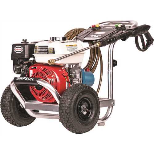 Simpson ALH3228-S Aluminum 3400 PSI 2.5 GPM Gas Cold Water Pressure Washer with HONDA GX200 Engine